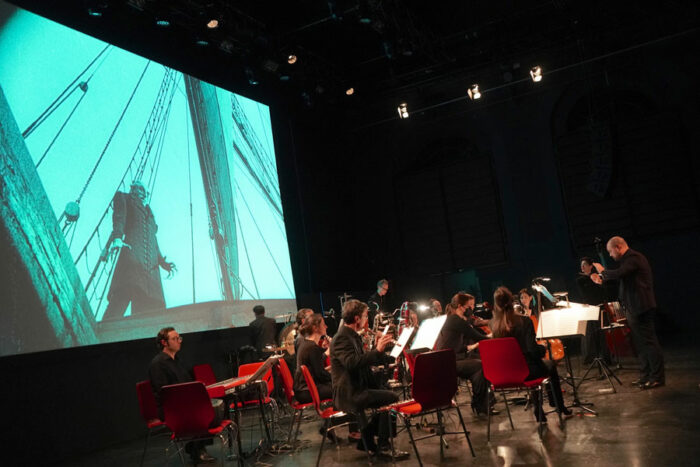 der/gelbe/klang begleitet F.W. Murnaus Stummfilmklassiker »Nosferatu« © Ralf Dombrowski